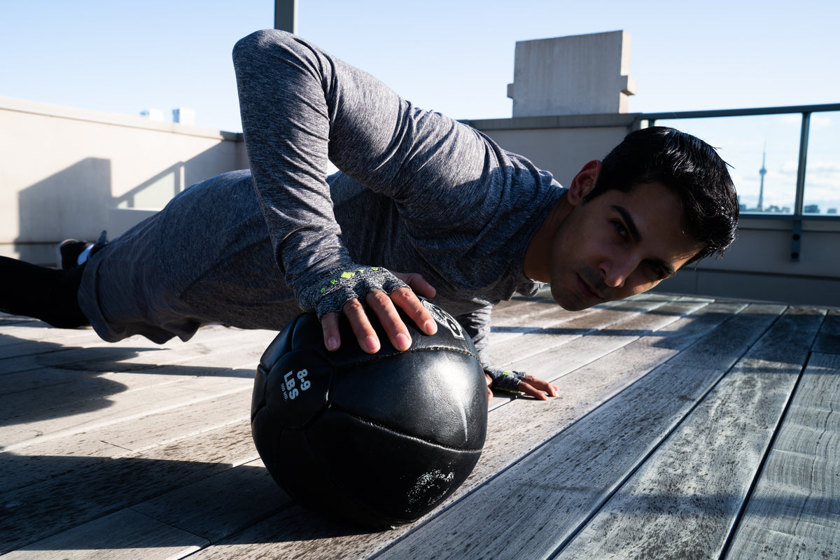 Props Staple Workout Gloves | Grey & Purple