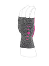 Props Grey Pink Freedom Workout Gloves - Straight back hand