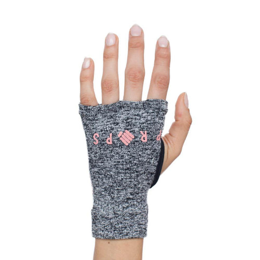 Props Grey Peach Staple Workout Gloves - Straight back hand