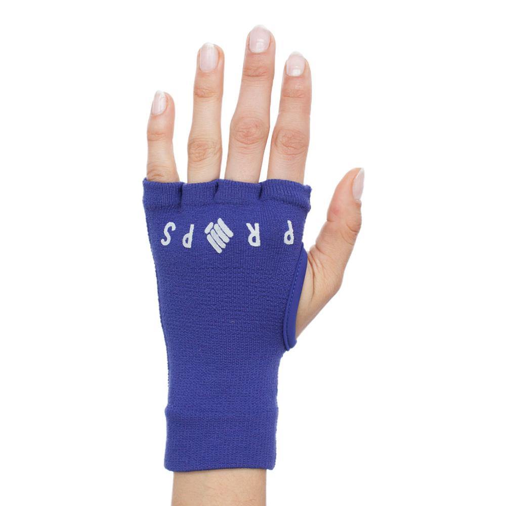Props Bright Blue Staple Workout Gloves - Straight back hand