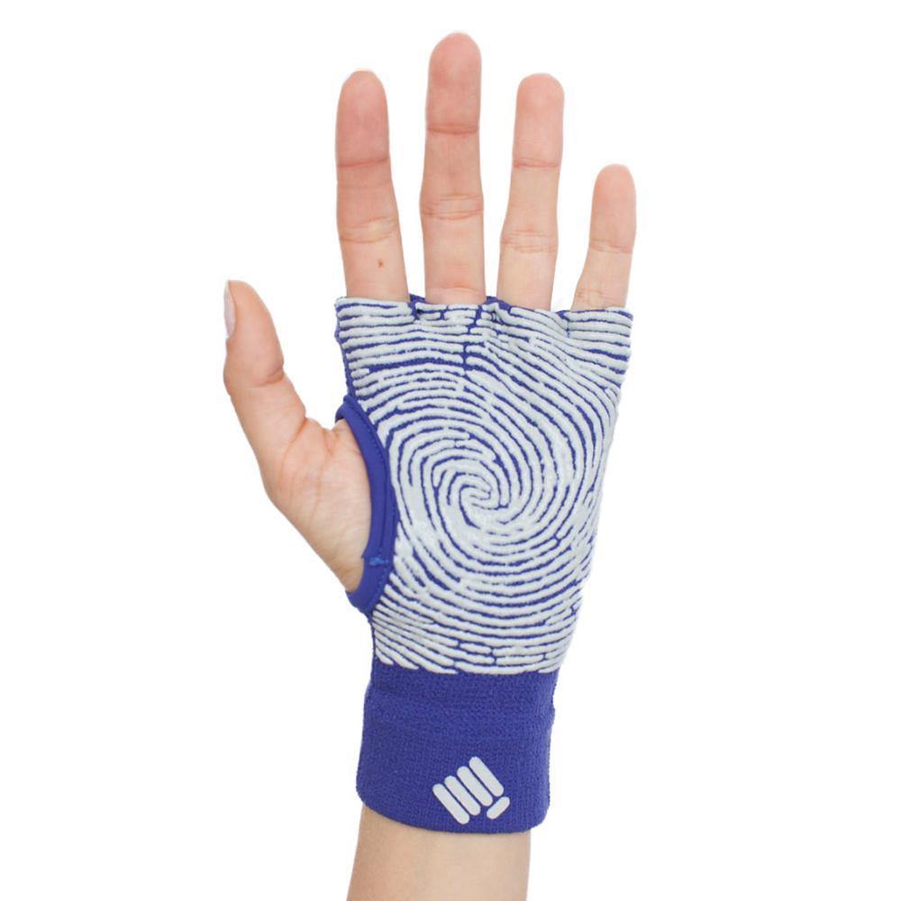 Props Bright Blue Staple Workout Gloves - Straight front hand