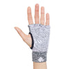 Props Grey Purple Staple Workout Gloves - Straight front hand