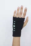 Props Black Aqua Freedom Workout Gloves - Straight back hand