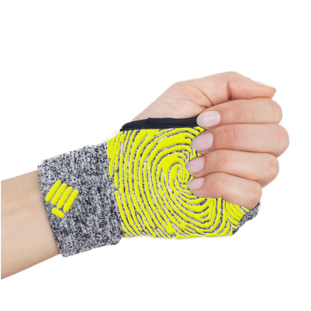 Props Athletics | Grey Yellow Staple Workout Gloves