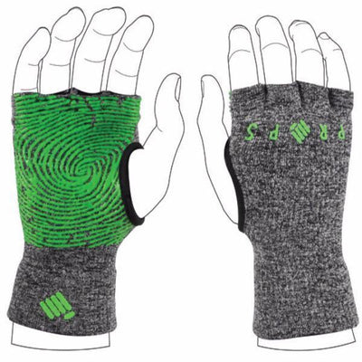 Props Grey Green Staple Workout Gloves - Product use