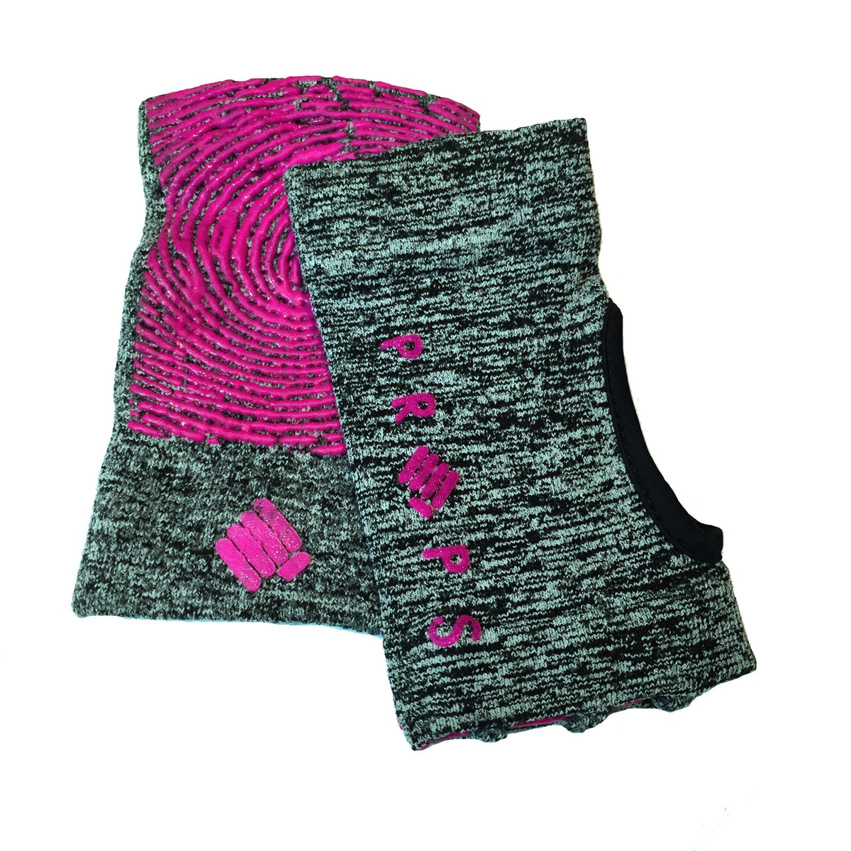 Props Grey Pink Staple Workout Gloves - Product image