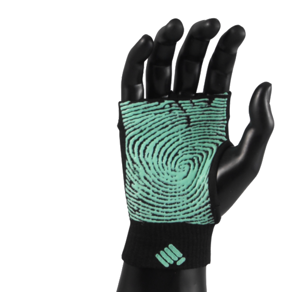 Props Black Aqua Freedom Workout Gloves - Straight front hand