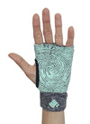 Props Grey Aqua Staple Workout Gloves - Straight front hand