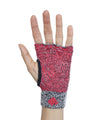 Props Grey Red Staple Workout Gloves - Straight front hand