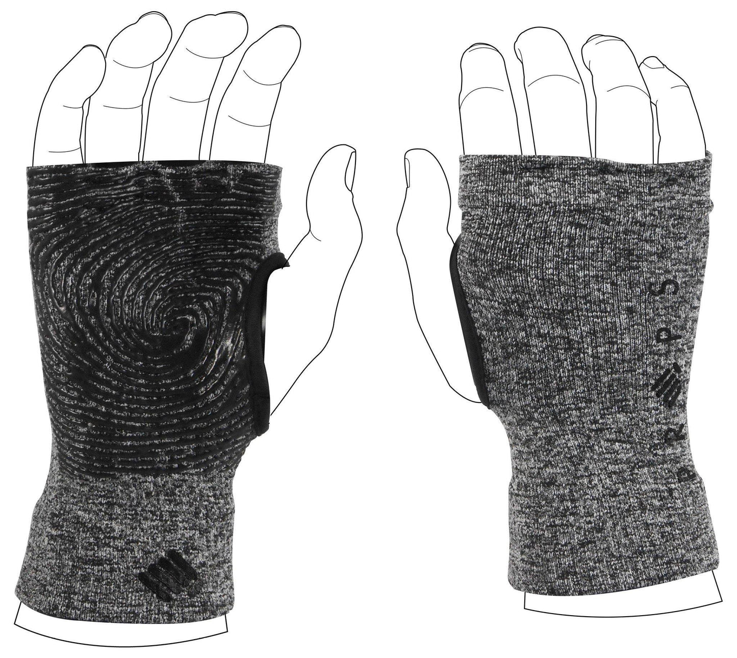 Props Grey Staple Workout Gloves - Product use