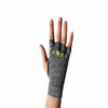 Props Grey Yellow Staple Workout Gloves - Straight back hand