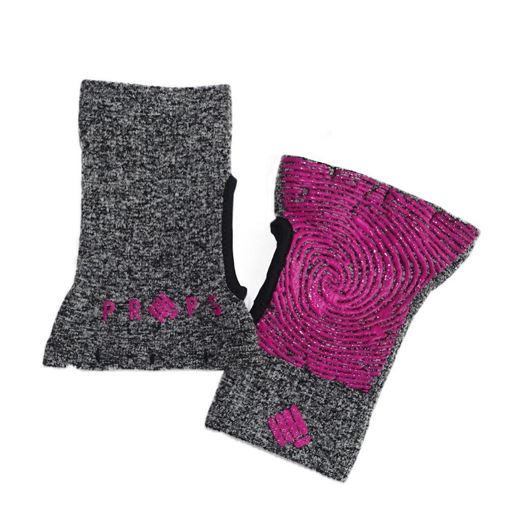 Props Grey Pink Staple Workout Gloves - Product image