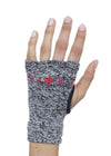 Props Grey Red Staple Workout Gloves - Straight back hand